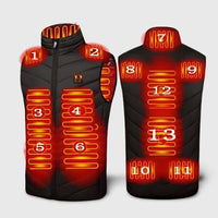 13-zone heated gilet heated gilet Heated jacket 