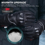 Gants chauffants en cuir pour moto Vêtement-chauffant.com 