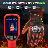 Gants chauffants en cuir pour moto Vêtement-chauffant.com 