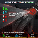 Gants chauffants en cuir pour moto Vêtement-chauffant.com 