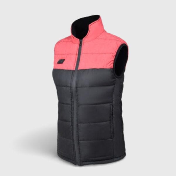 Doudoune chauffante électrique femme rouge | VETCHAUD™ doudoune chauffante Vêtement-chauffant.com 
